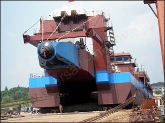 DREDGER LAUNCHING